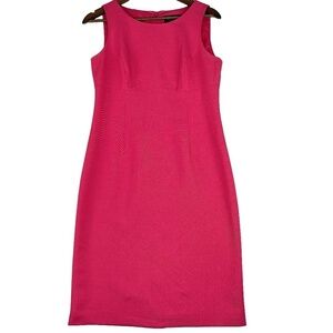 Black Label Evan Picone Pink Sleeveless Sheath Dress Size 4